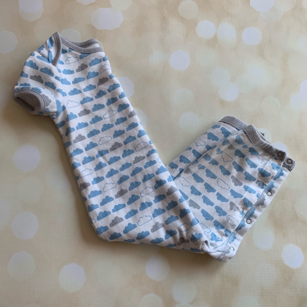 Cloud print romper